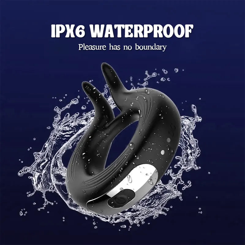 Rabbit Silicone Vibrating Cock Ring
