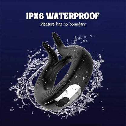 Rabbit Silicone Vibrating Cock Ring