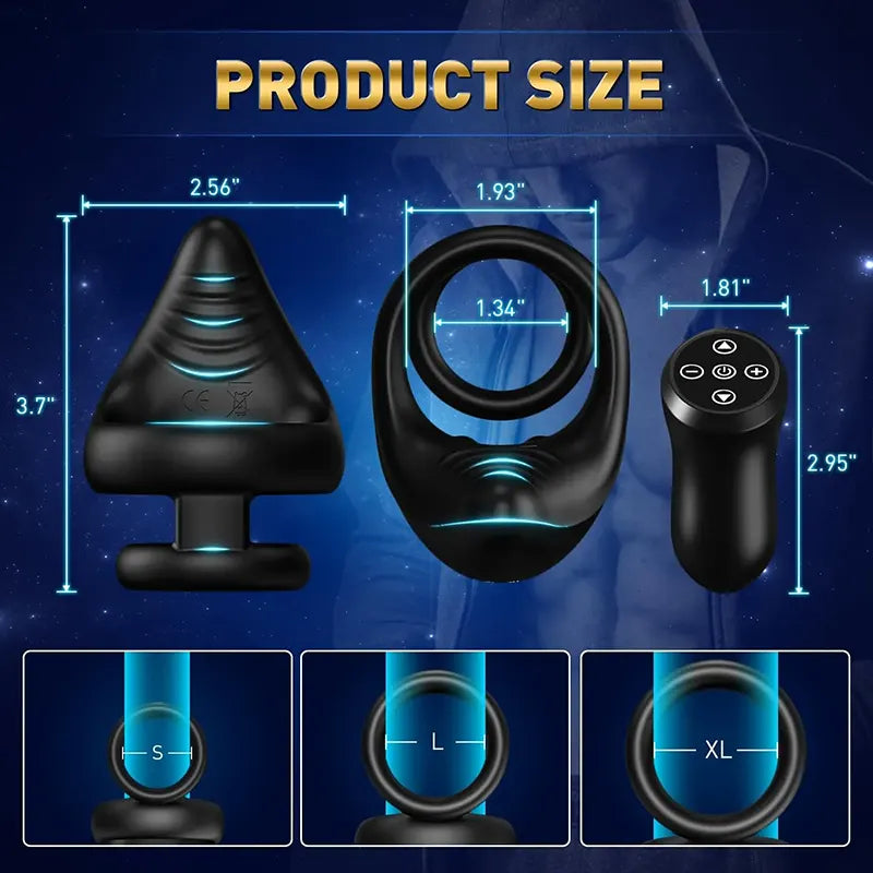 Remote-Control Perineum Vibrating Cock Ring
