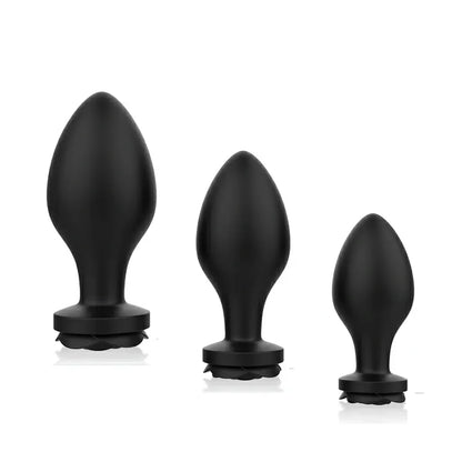 Silicone Rose Butt Plug Set 3