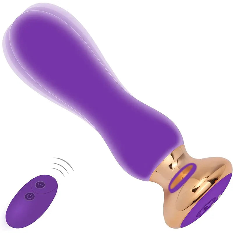 G-Spot Vibrating Silicone Anal Plug