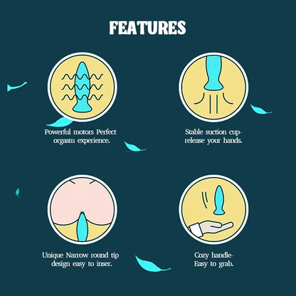 Vibrating anal plugs with remote control