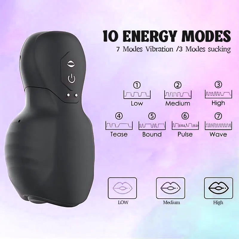 Sucking Vibrating Training Masturbation Cup