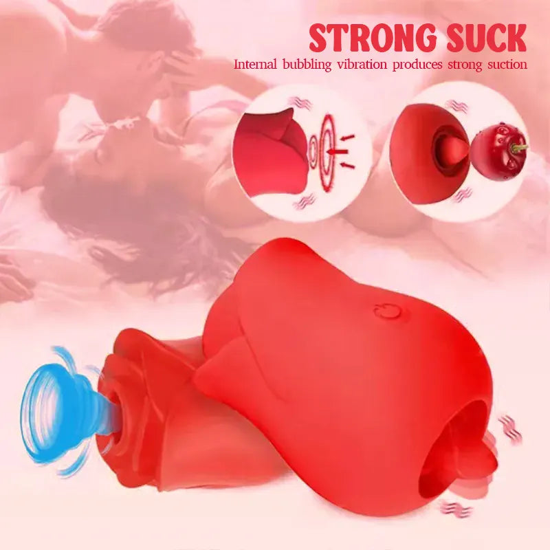 Rose Licking Vibrator for Women