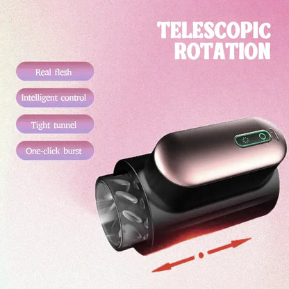 Fully Automatic Retractable Rotating Masturbator Cup