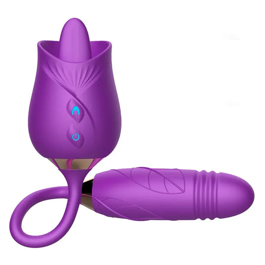 Rose Licking Suction Vibrator
