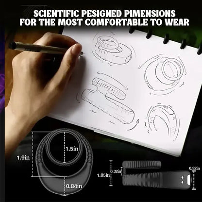 Double Ring Vibrating Silicone Cock Ring