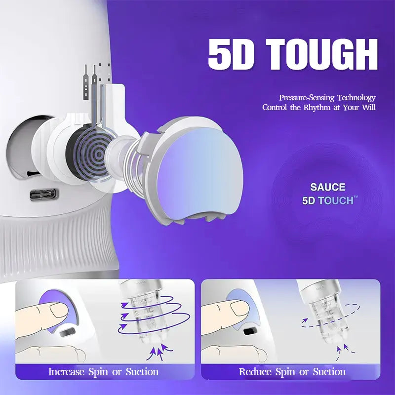 Interactive Pressure-Controlled Male Cup