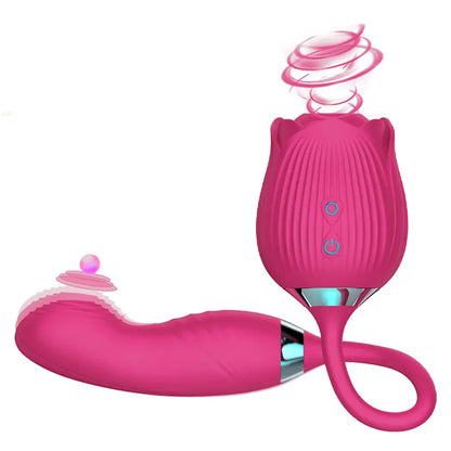 Rose Suction Cup Vibrant Slap Toy