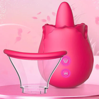 Removable Tongue Licking and Sucking Vibrator