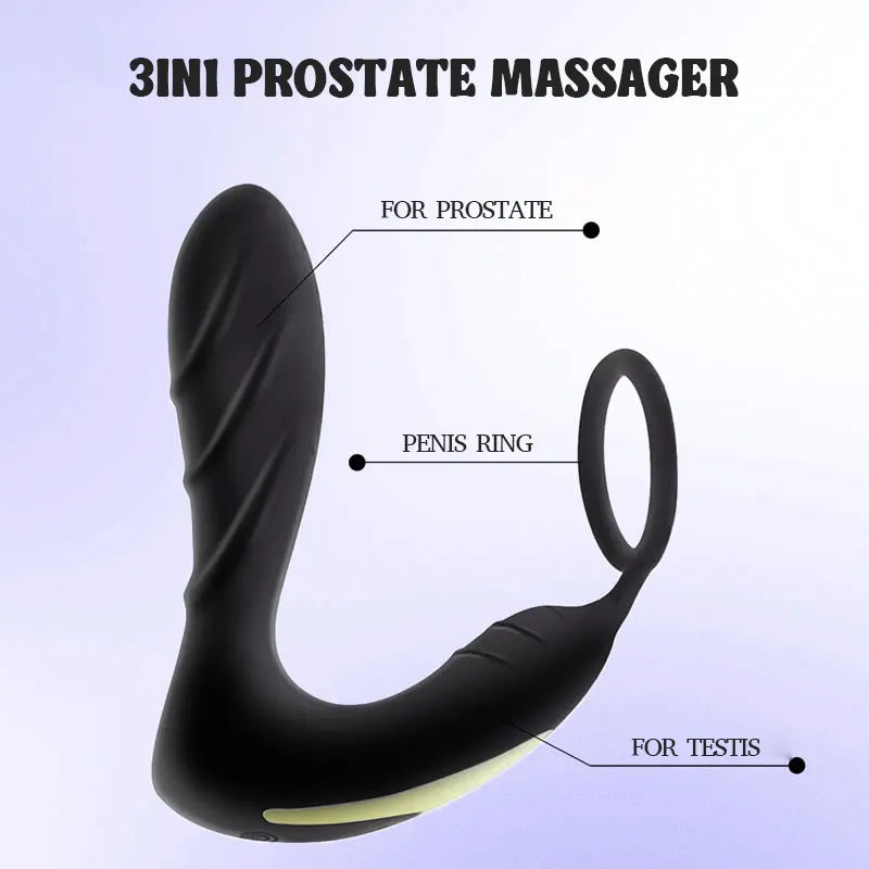 Prostate Massager with Dual Motors