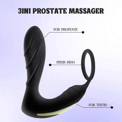 Prostate Massager with Dual Motors