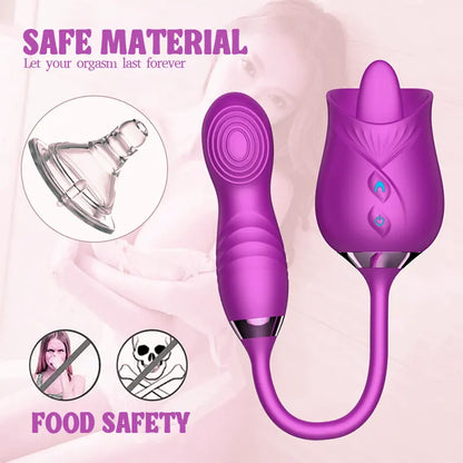Rose Sensation Licking Vibrator