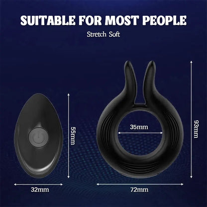 Rabbit Silicone Vibrating Cock Ring