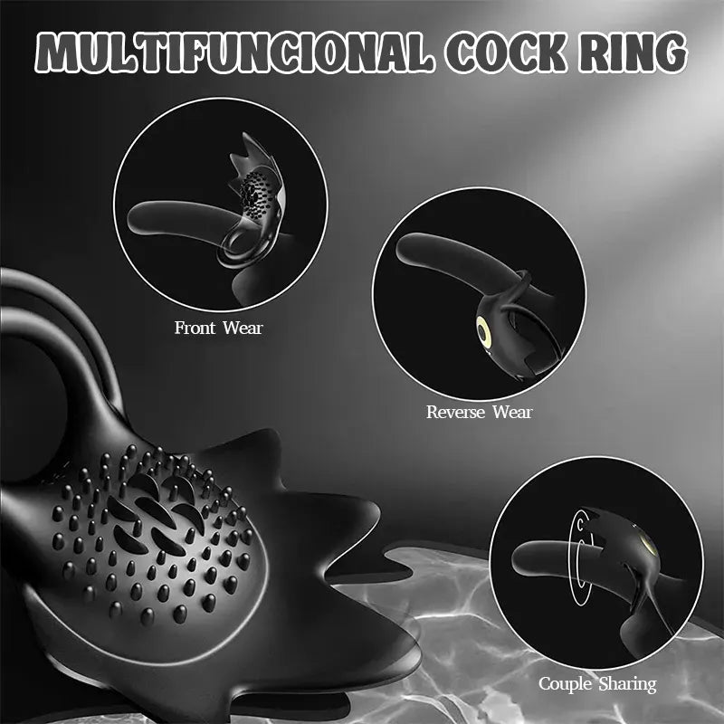 Couples Wireless Remote Control Vibrating Cock Ring