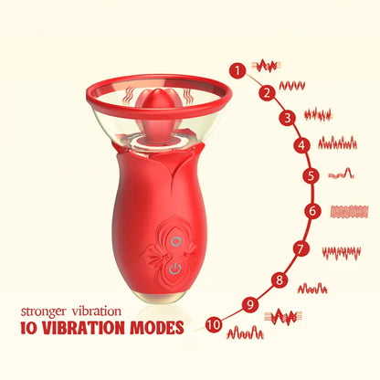 Rose Bliss Suction Vibrator