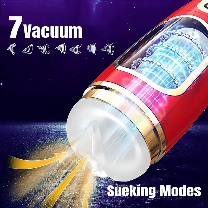 Retractable Suction Male Masturbator Cup