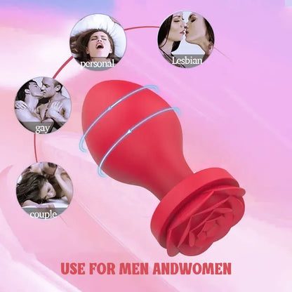 Silicone Rose Butt Plug Set 3