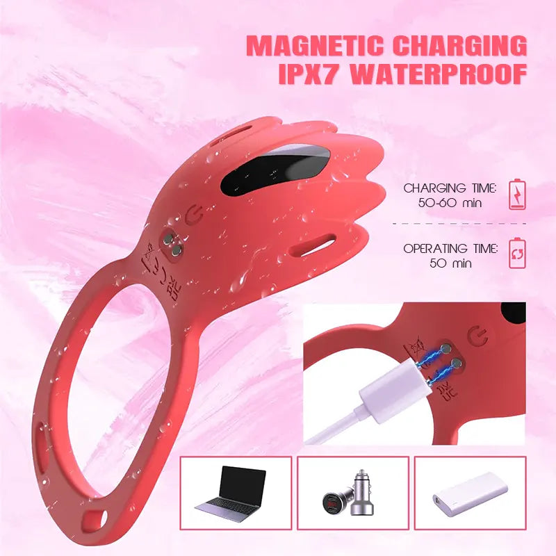 Couples Vibrator Ring with Clitoral Stimulator