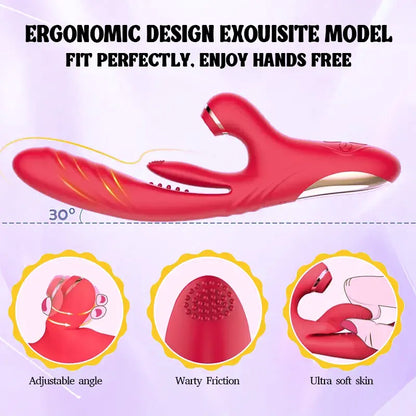 3 in 1 G-spot Thrust Rabbit Vibrator