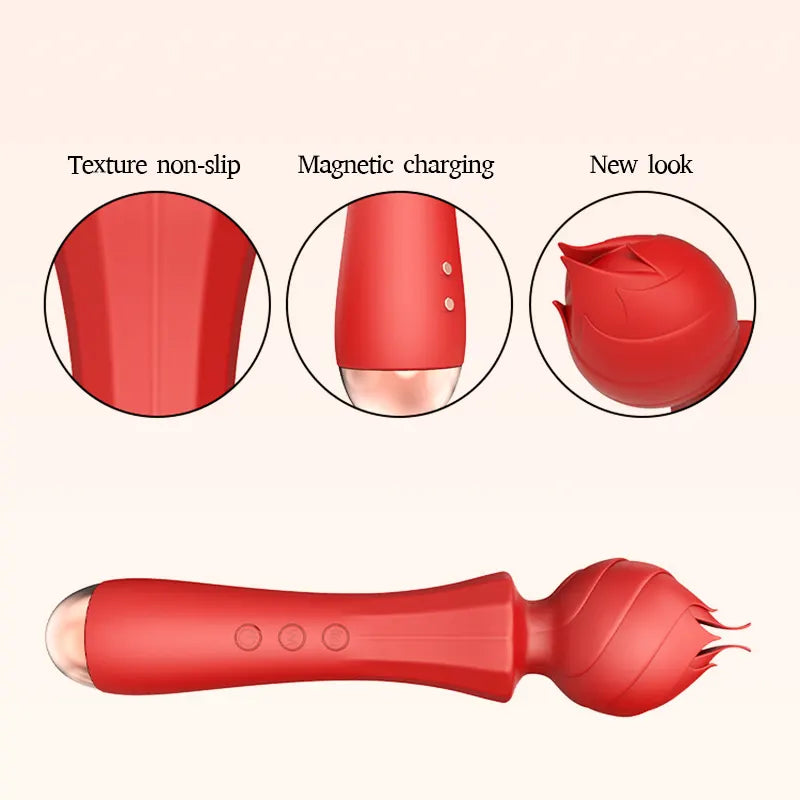 Rose AV Pleasure Wand Vibrator