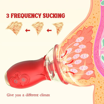 Rose Bliss Suction Vibrator