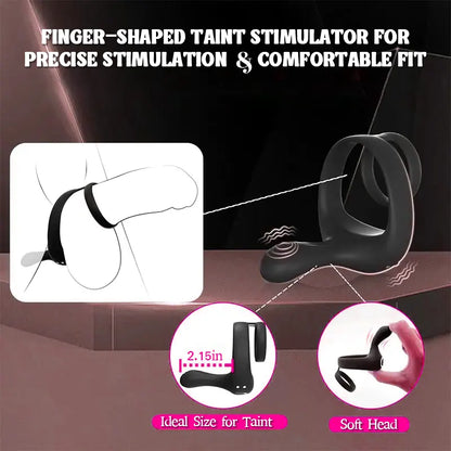 Dual Motor Silicone Vibrating Cock Ring
