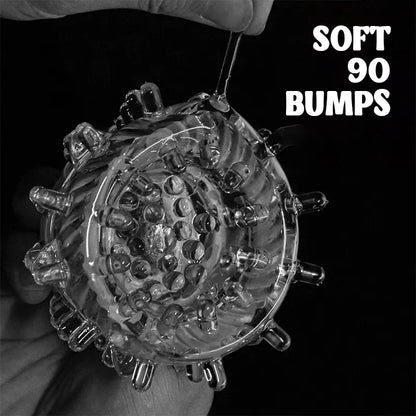 Transparent Rotating Vibrating Masturbation Cup