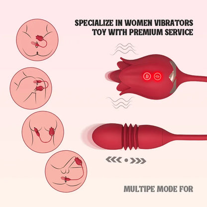 Rose Tongue Licker Clit Pleasure Toy
