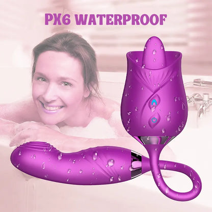 Rose Sensation Licking Vibrator