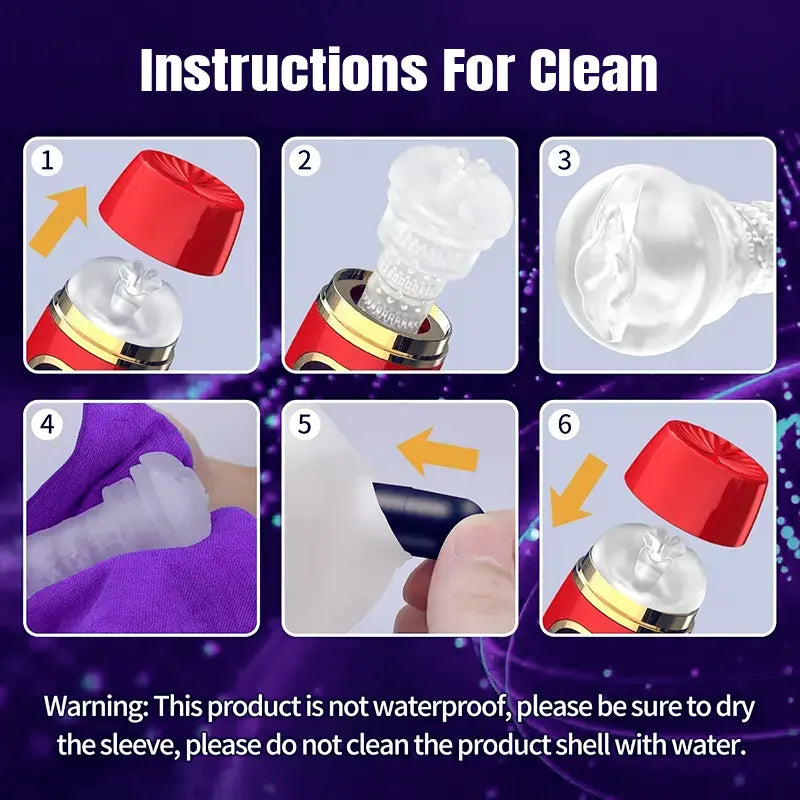 Retractable Suction Male Masturbator Cup