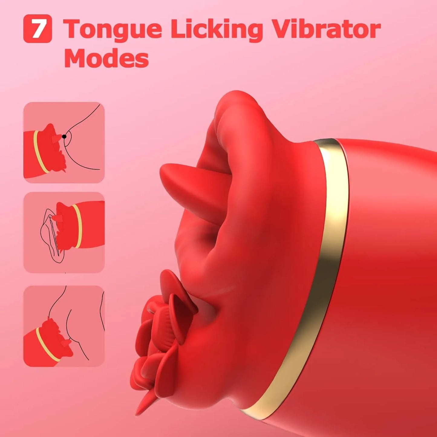 Tongue Licking Vibrator Adult Sex Toys for Women