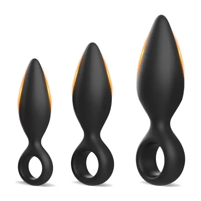 Anal Plug Sex Toys 3 PCS Butt Plug Trainer Kit