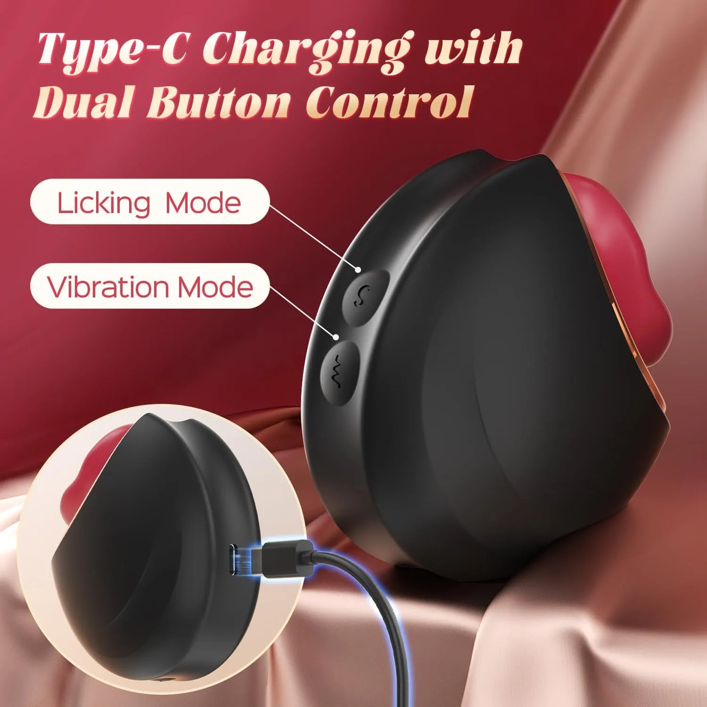 Vibrator Sex Toys for Women, 10 Tongue Licking Vibration Mode