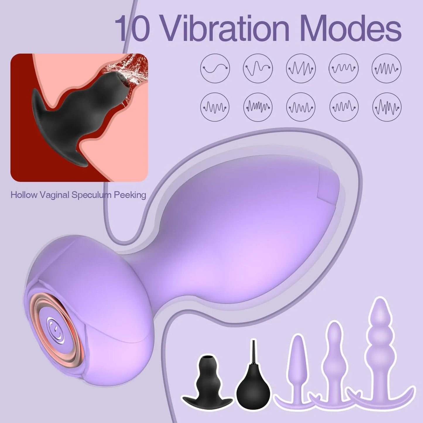 Sex Toys Butt Anal Plug - 6 Pack Training Kit Set