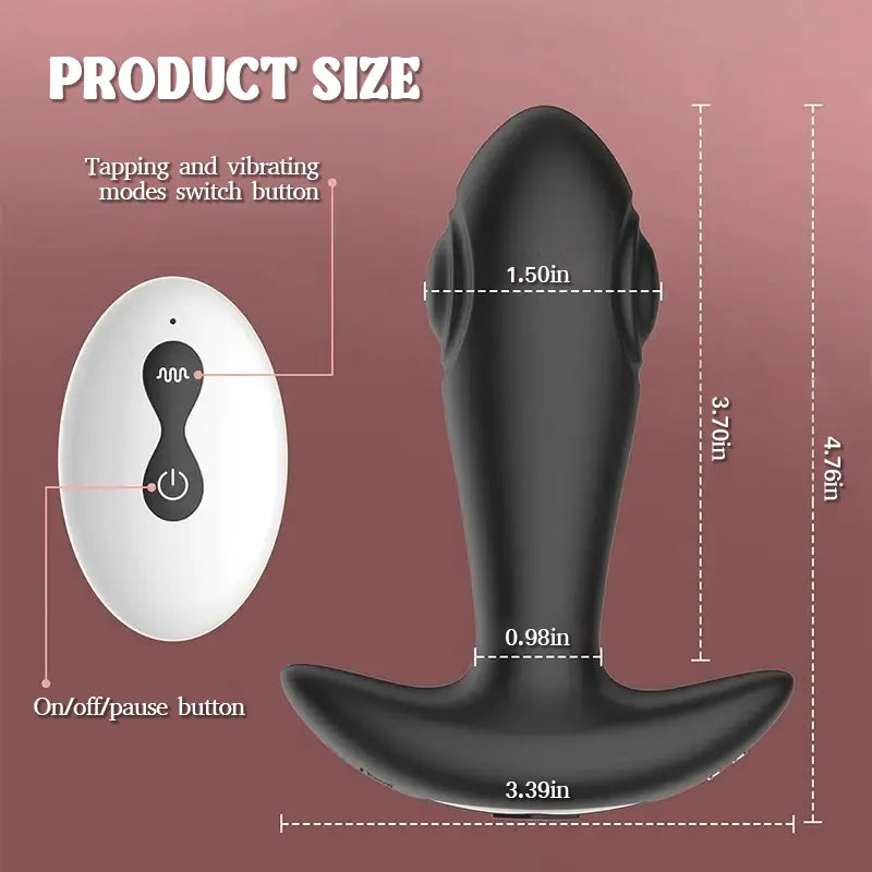 Dual Sided Vibrating Remote Anal Plug
