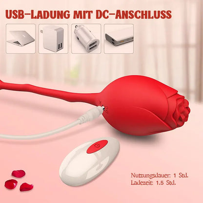 Dual Rose Remote Control Vibrator Egg