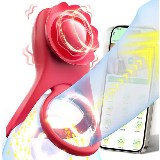 App-Controlled Dual Vibrating Cock Ring