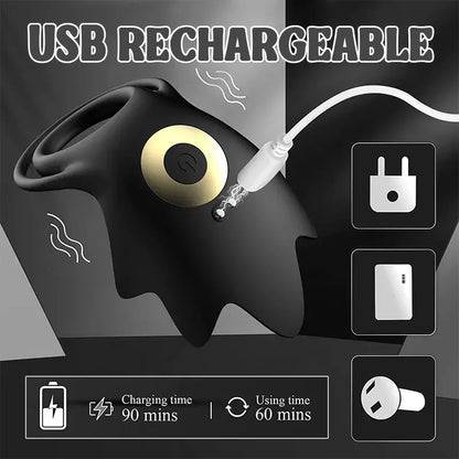 Couples Wireless Remote Control Vibrating Cock Ring