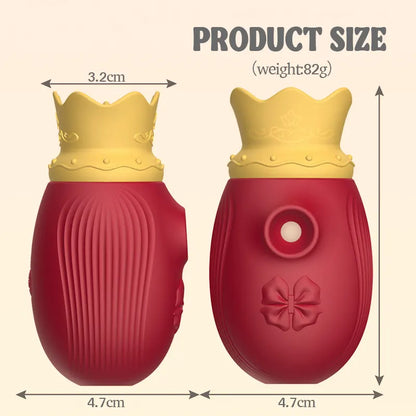 Crown Clitoral Sucking Vibrator with Tongue