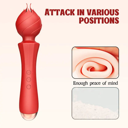 Rose AV Pleasure Wand Vibrator