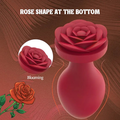 Silicone Rose Butt Plug Set 3