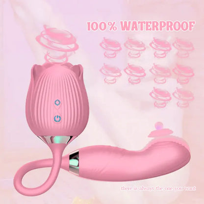Rose Suction Cup Vibrant Slap Toy