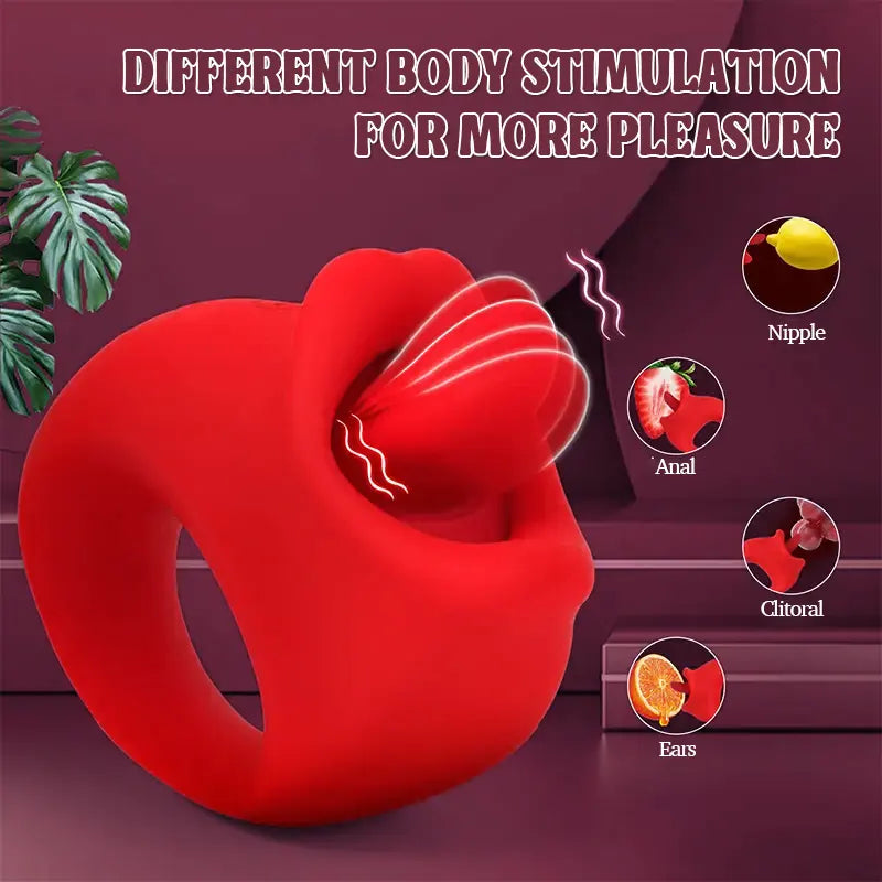 Honey Tongue 10 Frequency Vibrating Masturbator