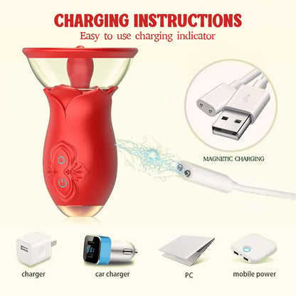 Rose Bliss Suction Vibrator
