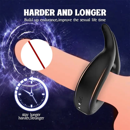 Rabbit Silicone Vibrating Cock Ring