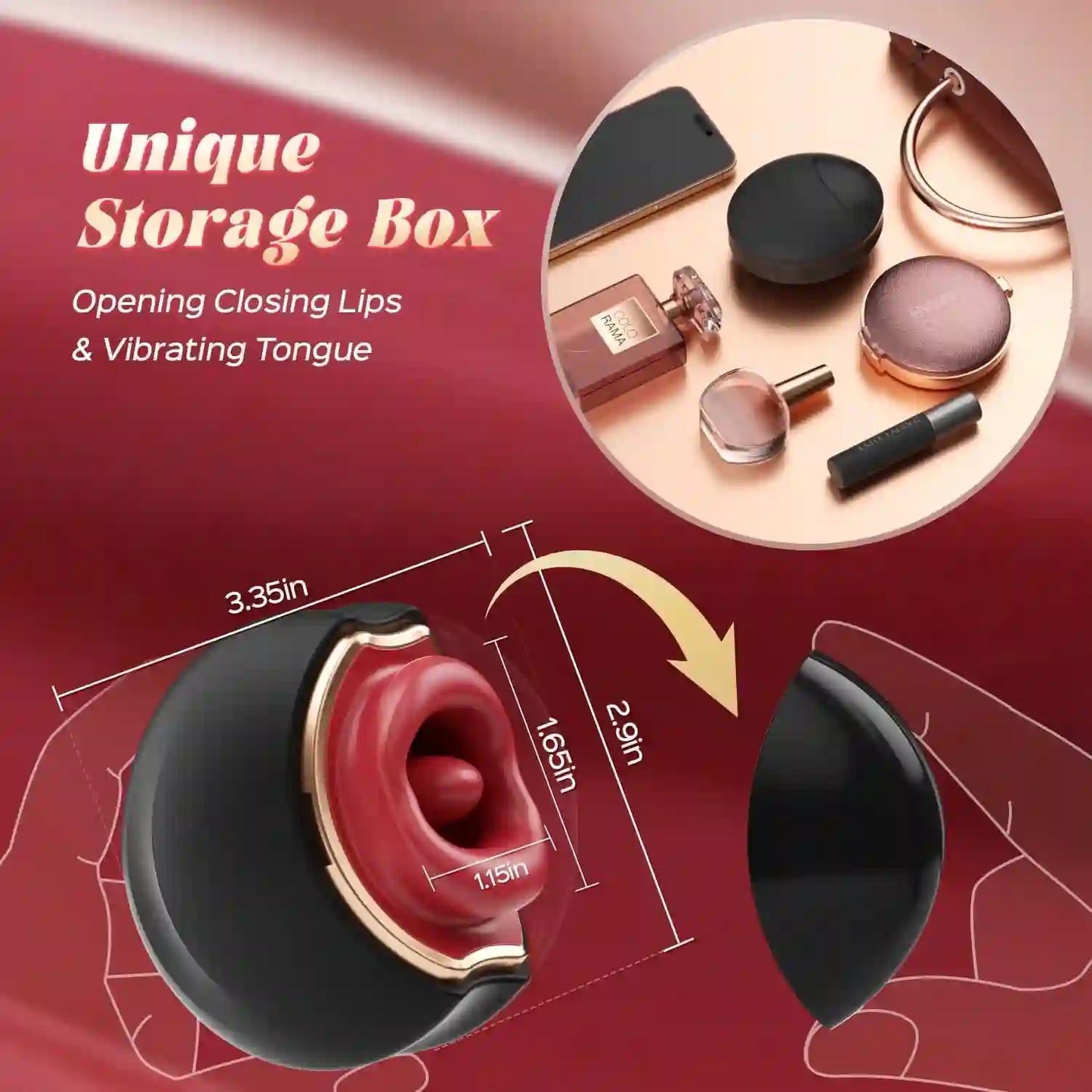 Vibrator Sex Toys for Women, 10 Tongue Licking Vibration Mode