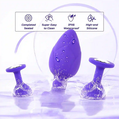 Anal Plug Vibrator with 3Pcs Butt Plug