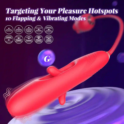 G Spot Vibrator Rose Sex Toys - Rosebabes 4IN1 Dildo Vibrators