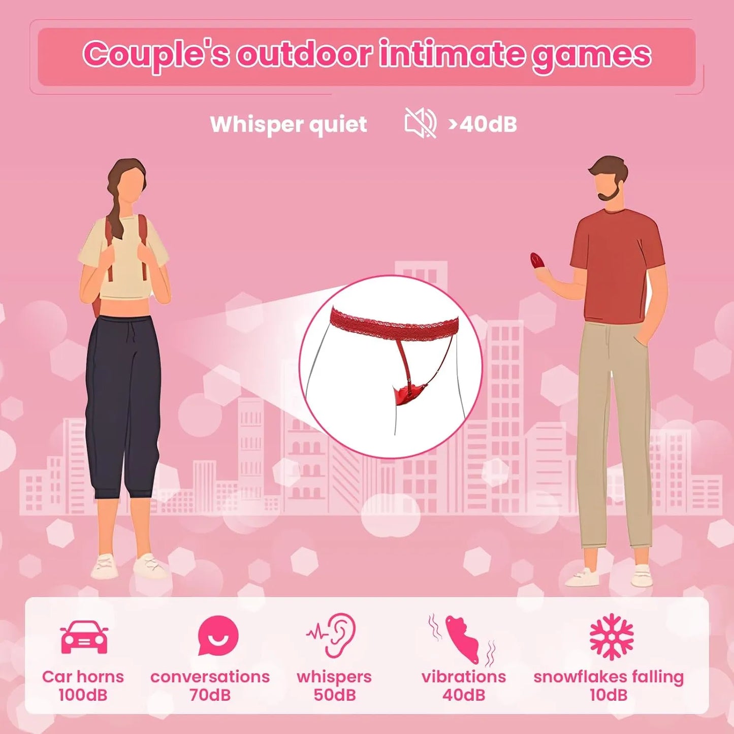 Wearable Panty Vibrator with Remote, Rose Clitoral Sex Toys
